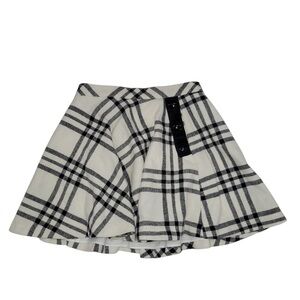 Kids Kate Spade Black and White Plaid Skater Skirt Girls Size‎ 12Y